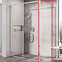Душевая стенка Ravak Blix Slim BLSPS-80 X9BM40C00Z1 профиль Хром стекло Transparent Душевая стенка Ravak Blix Slim BLSPS-80 X9BM40C00Z1 профиль Хром стекло Transparent