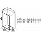 Купить Душевая стенка Ravak Blix Slim BLSPS-80 X9BM40C00Z1 профиль Хром стекло Transparent в магазине сантехники Santeh-Crystal.ru