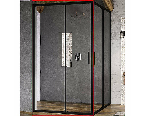 Santeh-Crystal.ru: Душевая дверь Ravak Blix Slim BLSRV2K-100 X1XMA0300Z1 профиль Черный матовый стекло Transparent Приобрести Душевая дверь Ravak Blix Slim BLSRV2K-100 X1XMA0300Z1 профиль Черный матовый стекло Transparent в магазине сантехники Santeh-Crystal.ru
