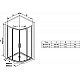 Купить Душевой уголок Ravak Blix BLSCP4-80 80х80 X3BM40300Z1 профиль Черный стекло Transparent в магазине сантехники Santeh-Crystal.ru