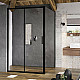 Заказать Душевая стенка Ravak Blix Slim BLSPS-80 X9BM40300Z1 профиль Черный стекло Transparent в магазине сантехники Santeh-Crystal.ru