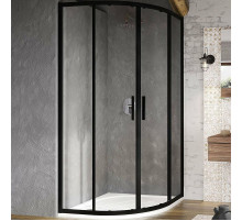 Душевой уголок Ravak Blix BLSCP4-90 90x90 X3BM70300Z1 профиль Черный стекло Transparent