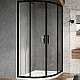 Купить Душевой уголок Ravak Blix BLSCP4-90 90x90 X3BM70300Z1 профиль Черный стекло Transparent в магазине сантехники Santeh-Crystal.ru