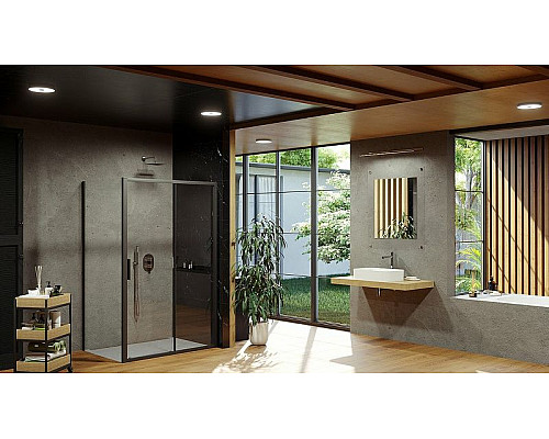 Santeh-Crystal.ru: Душевая стенка Ravak Blix Slim BLSPS-90 X9BM70300Z1 профиль Черный стекло Transparent Приобрести Душевая стенка Ravak Blix Slim BLSPS-90 X9BM70300Z1 профиль Черный стекло Transparent в магазине сантехники Santeh-Crystal.ru