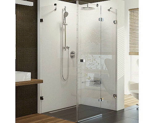 Приобрести Душевой уголок Ravak Brilliant BSDPS-90/90 90х90 R 0UP77A00Z1 профиль Хром стекло Transparent в магазине сантехники Santeh-Crystal.ru