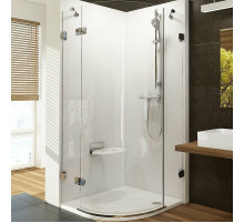 Душевой уголок Ravak Brilliant BSKK3-80 80х80 L 3UL44A00Y1 профиль Хром стекло Transparent