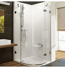 Душевой уголок Ravak Brilliant BSKK3-80 80х80 R 3UP44A00Y1 профиль Хром стекло Transparent