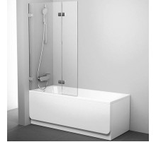 Шторка на ванну Ravak Brilliant BVS2-100 L 7ULA0A00Z1 профиль Хром стекло Transparent