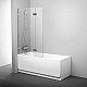 Купить Шторка на ванну Ravak Brilliant BVS2-100 L 7ULA0A00Z1 профиль Хром стекло Transparent в магазине сантехники Santeh-Crystal.ru