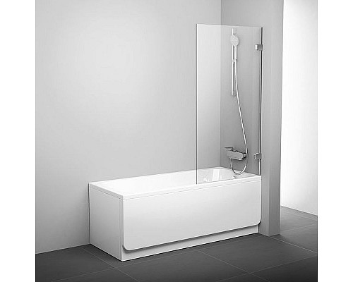 Santeh-Crystal.ru: Шторка на ванну Ravak Brilliant BVS1-80 7U840A00Z1 профиль Хром стекло Transparent Купить Шторка на ванну Ravak Brilliant BVS1-80 7U840A00Z1 профиль Хром стекло Transparent в магазине сантехники Santeh-Crystal.ru
