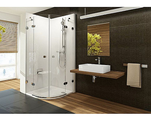 Заказать Душевой уголок Ravak Brilliant BSKK4-100 100х100 3U2AAA00Y1 профиль Хром стекло Transparent в магазине сантехники Santeh-Crystal.ru