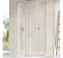 Душевой уголок Ravak Chrome CSKK4 80x80 3Q140U00Z1 профиль Сатин стекло Transparent