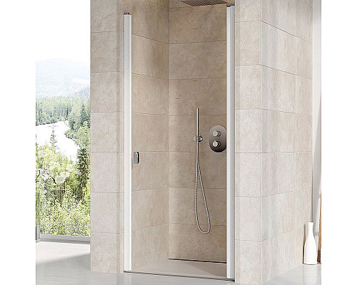 Купить Душевая дверь Ravak Chrome CSD1-80 0QV40100Z1 профиль Белый стекло Transparent в магазине сантехники Santeh-Crystal.ru