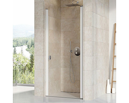 Купить Душевая дверь Ravak Chrome CSD1-80 0QV40100Z1 профиль Белый стекло Transparent в магазине сантехники Santeh-Crystal.ru