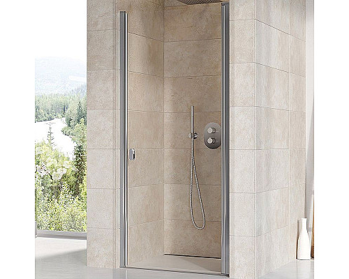 Приобрести Душевая дверь Ravak Chrome CSD1-80 0QV40C00Z1 профиль Хром стекло Transparent в магазине сантехники Santeh-Crystal.ru