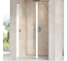 Душевая дверь Ravak Chrome CSD2-110 0QVDC100Z1 профиль Белый стекло Transparent