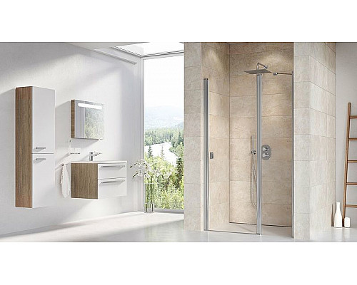 Приобрести Душевая дверь Ravak Chrome CSD2-110 0QVDCC00Z1 профиль Хром стекло Transparent в магазине сантехники Santeh-Crystal.ru