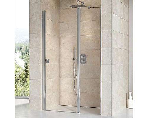 Купить Душевая дверь Ravak Chrome CSD2-120 0QVGCC00Z1 профиль Хром стекло Transparent в магазине сантехники Santeh-Crystal.ru