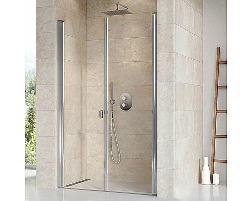 Заказать Душевая дверь Ravak Chrome CSDL2-90 0QV7CC0LZ1 профиль Хром стекло Transparent в магазине сантехники Santeh-Crystal.ru