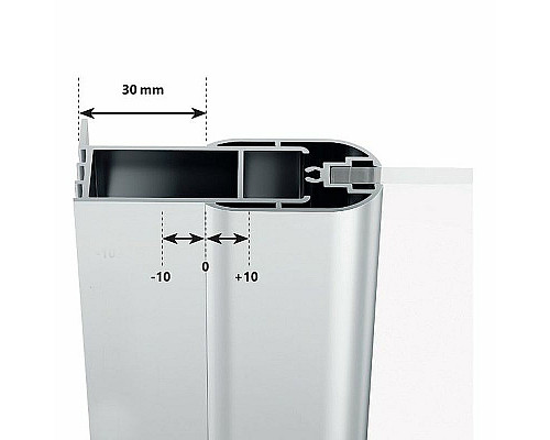 Заказать Душевая дверь Ravak Chrome CSDL2-100 0QVACC0LZ1 профиль Хром стекло Transparent в магазине сантехники Santeh-Crystal.ru