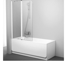 Шторка на ванну Ravak Chrome CVS2-100 L 7QLA0100Z1 профиль Белый стекло Transparent