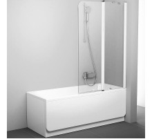 Шторка на ванну Ravak Chrome CVS2-100 R 7QRA0100Z1 профиль Белый стекло Transparent