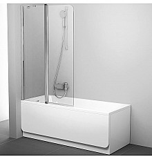 Шторка на ванну Ravak Chrome CVS2-100 L 7QLA0C00Z1 профиль Хром стекло Transparent