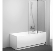 Шторка на ванну Ravak Chrome CVS2-100 R 7QRA0U00Z1 профиль Сатин стекло Transparent