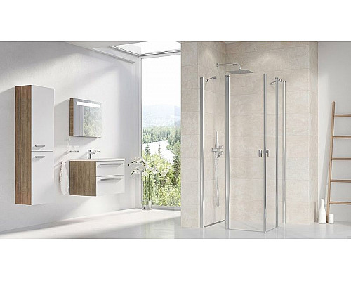 Приобрести Душевая дверь Ravak Chrome CRV2-110 1QVD0C00Z1 профиль Хром стекло Transparent в магазине сантехники Santeh-Crystal.ru