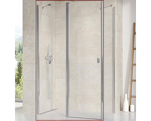 Приобрести Душевая дверь Ravak Chrome CRV2-110 1QVD0C00Z1 профиль Хром стекло Transparent в магазине сантехники Santeh-Crystal.ru