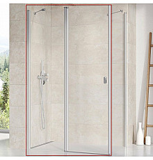 Душевая дверь Ravak Chrome CRV2-110 1QVD0U00Z1 профиль Сатин стекло Transparent