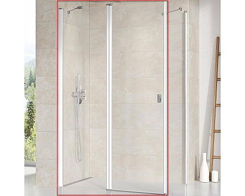 Купить Душевая дверь Ravak Chrome CRV2-120 1QVG0100Z1 профиль Белый стекло Transparent в магазине сантехники Santeh-Crystal.ru