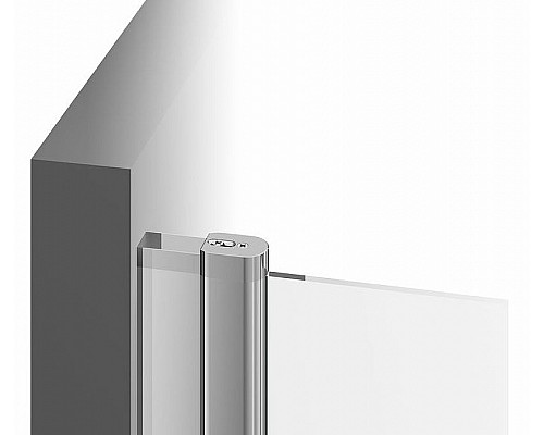 Приобрести Душевая дверь Ravak Chrome CRV2-120 1QVG0U00Z1 профиль Сатин стекло Transparent в магазине сантехники Santeh-Crystal.ru