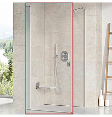 Душевая дверь Ravak Chrome CRV1-90 1QV70U01Z1 профиль Сатин стекло Transparent