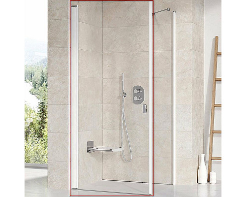 Купить Душевая дверь Ravak Chrome CRV1-90 1QV70101Z1 профиль Белый стекло Transparent в магазине сантехники Santeh-Crystal.ru