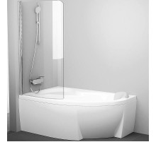 Шторка на ванну Ravak Chrome CVSK1 Rosa 140/150 L 7QLM0C00Y1 профиль Хром стекло Transparent