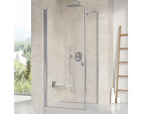 Заказать Душевая дверь Ravak Chrome CRV1-80 1QV40C01Z1 профиль Хром стекло Transparent в магазине сантехники Santeh-Crystal.ru
