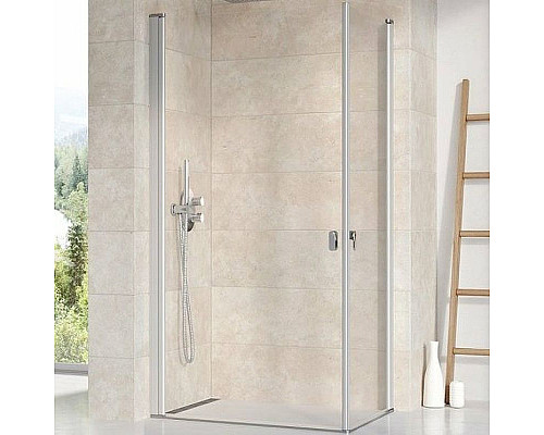 Приобрести Душевая дверь Ravak Chrome CRV1-80 1QV40U01Z1 профиль Сатин стекло Transparent в магазине сантехники Santeh-Crystal.ru
