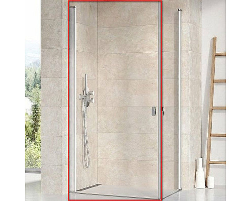 Купить Душевая дверь Ravak Chrome CRV1-100 1QVA0U01Z1 профиль Сатин стекло Transparent в магазине сантехники Santeh-Crystal.ru
