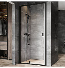 Душевая дверь Ravak Nexty NDOP2-110 03OD0300Z1 профиль Черный стекло Transparent