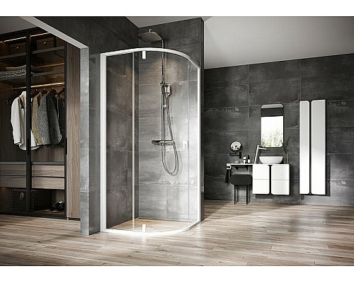 Заказать Душевой уголок Ravak Nexty NSKK3-100 100x100 3O6AA101Z1 профиль Белый стекло Transparent в магазине сантехники Santeh-Crystal.ru