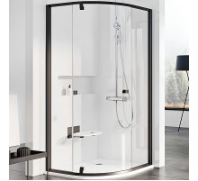 Душевой уголок Ravak Pivot PSKK3 90x90 37677300Z1 профиль Черный стекло Transparent