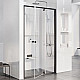 Заказать Душевая дверь Ravak Pivot PDOP2-110 03GD0300Z1 профиль Черный стекло Transparent в магазине сантехники Santeh-Crystal.ru