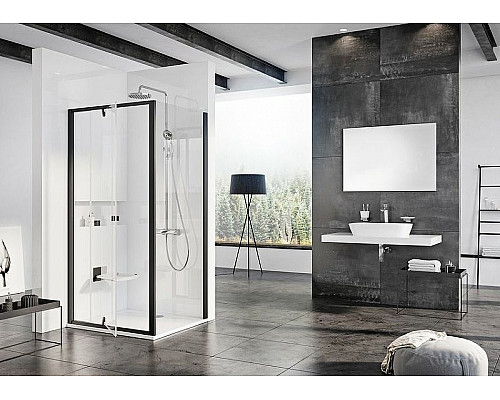 Santeh-Crystal.ru: Душевая стенка Ravak Pivot PPS-80 90G40300Z1 профиль Черный стекло Transparent Заказать Душевая стенка Ravak Pivot PPS-80 90G40300Z1 профиль Черный стекло Transparent в магазине сантехники Santeh-Crystal.ru
