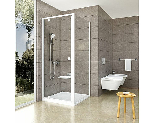 Santeh-Crystal.ru: Душевая стенка Ravak Pivot PPS-100 90GA0100Z1 профиль Белый стекло Transparent Заказать Душевая стенка Ravak Pivot PPS-100 90GA0100Z1 профиль Белый стекло Transparent в магазине сантехники Santeh-Crystal.ru