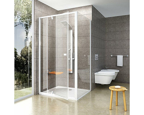 Santeh-Crystal.ru: Душевая стенка Ravak Pivot PPS-100 90GA0100Z1 профиль Белый стекло Transparent Заказать Душевая стенка Ravak Pivot PPS-100 90GA0100Z1 профиль Белый стекло Transparent в магазине сантехники Santeh-Crystal.ru