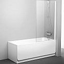 Шторка на ванну Ravak Pivot PVS1-80 79840100Z1 профиль Белый стекло Transparent Шторка на ванну Ravak Pivot PVS1-80 79840100Z1 профиль Белый стекло Transparent