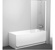 Шторка на ванну Ravak Pivot PVS1-80 79840100Z1 профиль Белый стекло Transparent