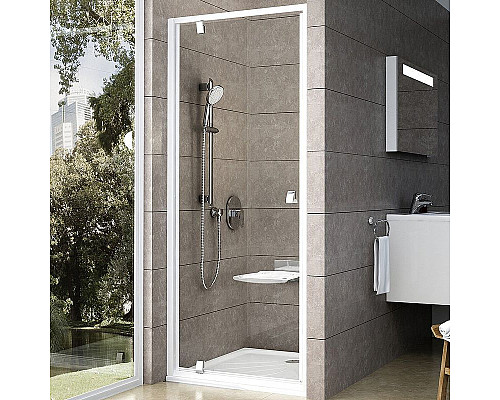 Santeh-Crystal.ru: Душевая дверь Ravak Pivot PDOP1-80 03G40100Z1 профиль Белый ручка Хром стекло Transparent Приобрести Душевая дверь Ravak Pivot PDOP1-80 03G40100Z1 профиль Белый ручка Хром стекло Transparent в магазине сантехники Santeh-Crystal.ru