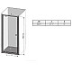 Купить Душевая дверь Ravak Pivot PDOP1-90 03G70101Z1 профиль Белый ручка Белая стекло Transparent в магазине сантехники Santeh-Crystal.ru